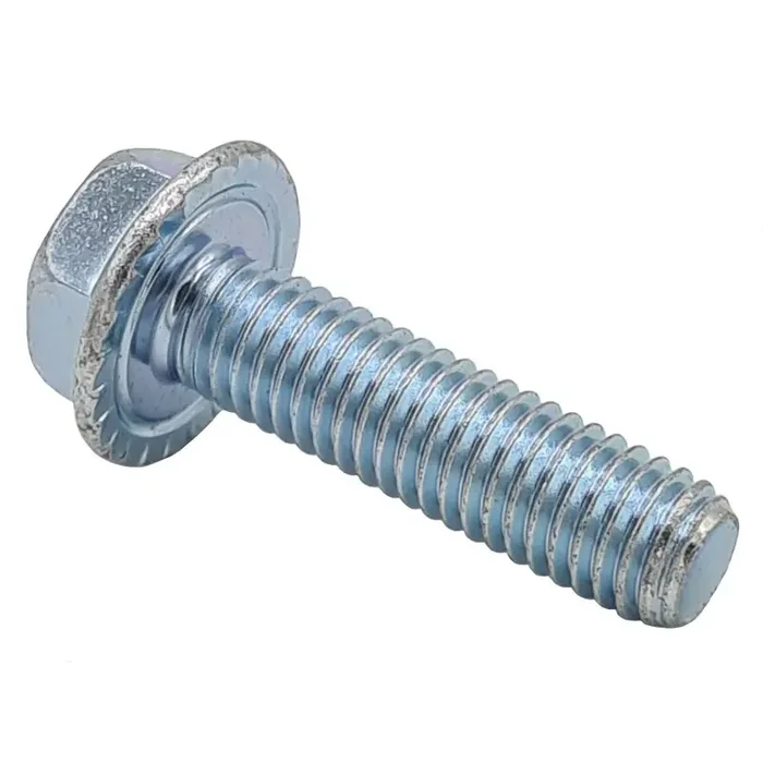 Sechskant-Flanschschrauben mit Sperrzähnen Gewinde bis Kopf Kl.90 Stahl verzinkt M5x14 – 500 Stk