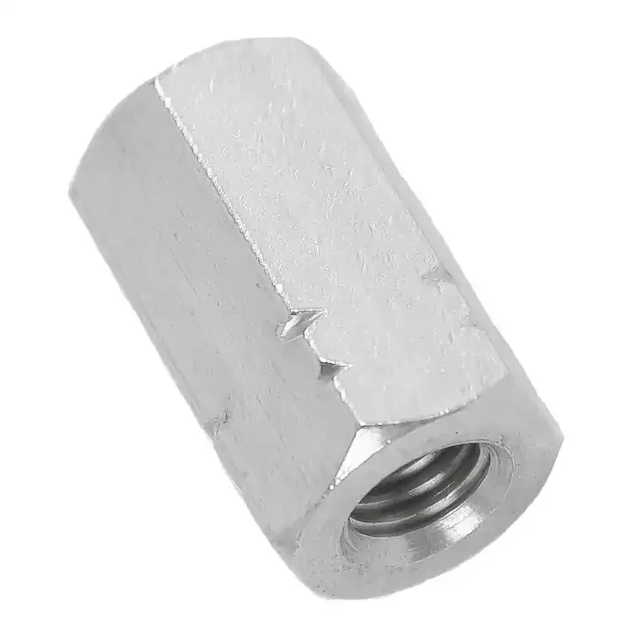 Sechskantmuttern Gewindemuffe Langmutter DIN 6334 Edelstahl A4 blank M 16 – 10 Stück