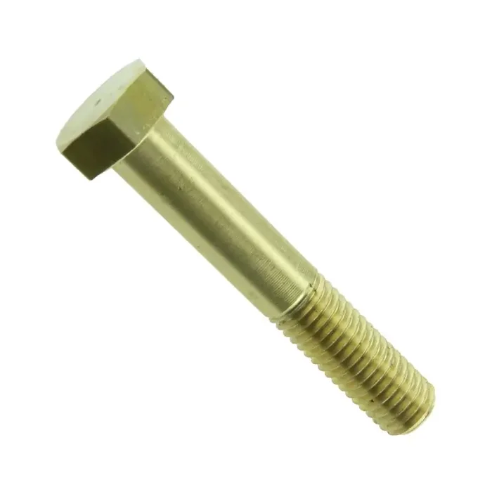 Sechskantschraube mit Schaft DIN 931 Messing blank M 10 x 50 – 100 Stück