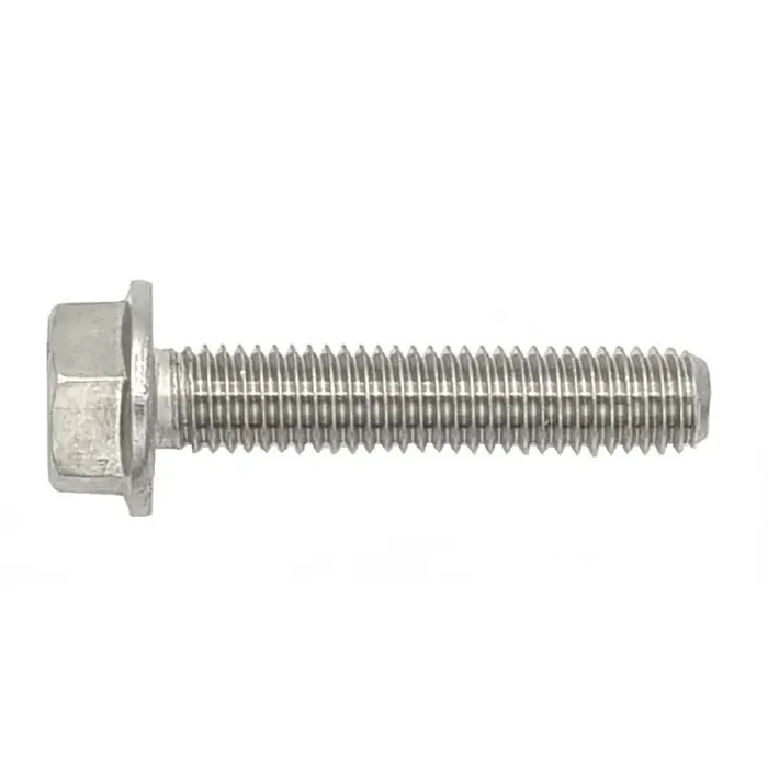 Sechskantschrauben mit Flansch DIN 6921 Edelstahl A2 blank M 10 x 25 – 100 Stück