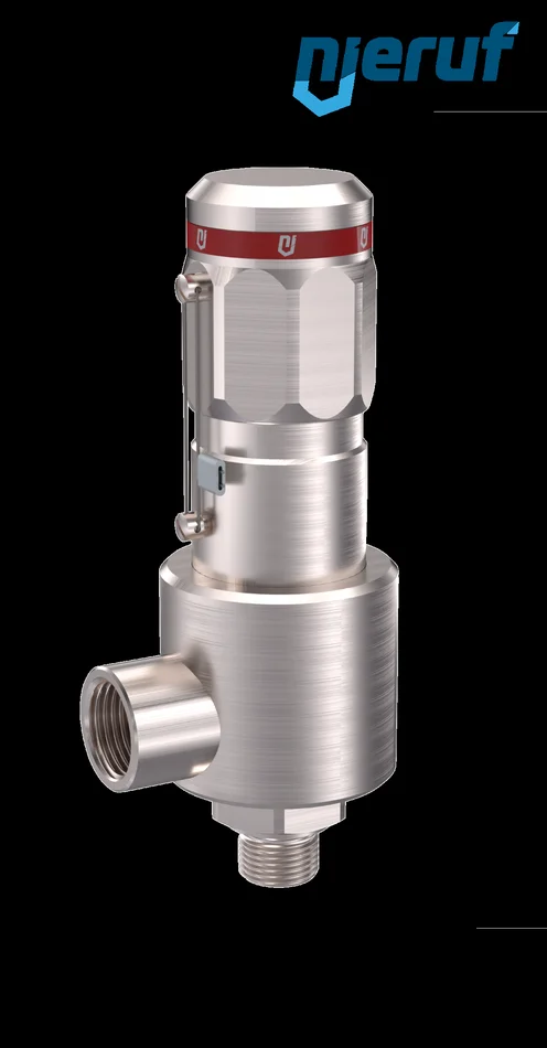 Sicherheitsventil DN6 1/4″ AG X 3/4″ IG ohne Anlüftung Eck-Ausführung MD/PEEK 150,0 – 500,0 bar