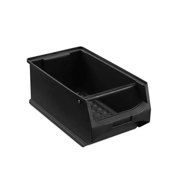 Sichtlagerbox mit Griff Kunststoff ESD leitfähig Kiste – Schwarz