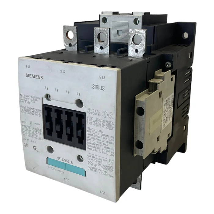 Siemens 3RT1056-6AP36 Leistungsschütz 3-polig 90 kW / 400 V AC (50-60 Hz) / DC