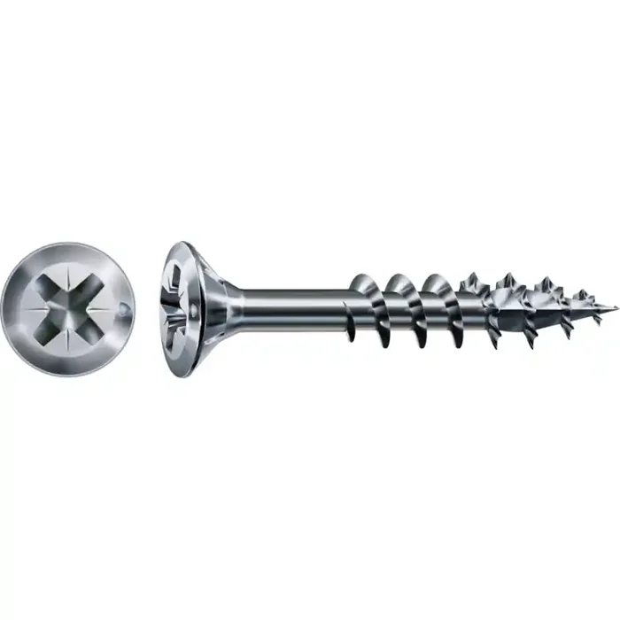 SPAX FEX-H Beschlagschraube WIROX Teilgewinde Senkkopf Kreuzschlitz 4CUT-Spitze 4 x 30mm – 1000 Stück