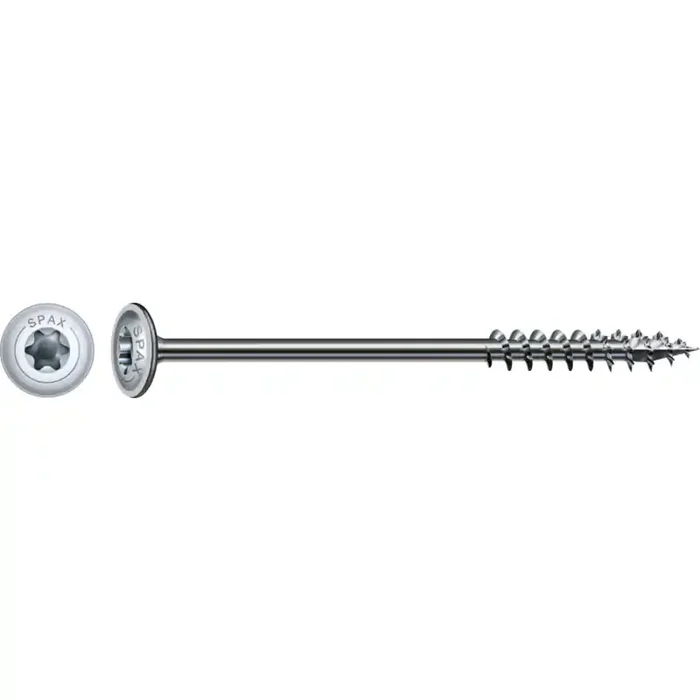 SPAX HI.FORCE Holzbauschraube WIROX Teilgewinde Tellerkopf T-STAR plus 4CUT-Spitze 6 x 140mm – 100 Stück