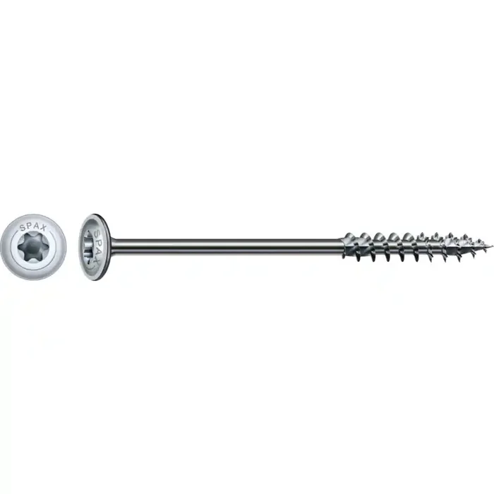SPAX HI.FORCE Holzbauschraube WIROX Teilgewinde Tellerkopf T-STAR plus 4CUT-Spitze 6 x 160mm – 100 Stück