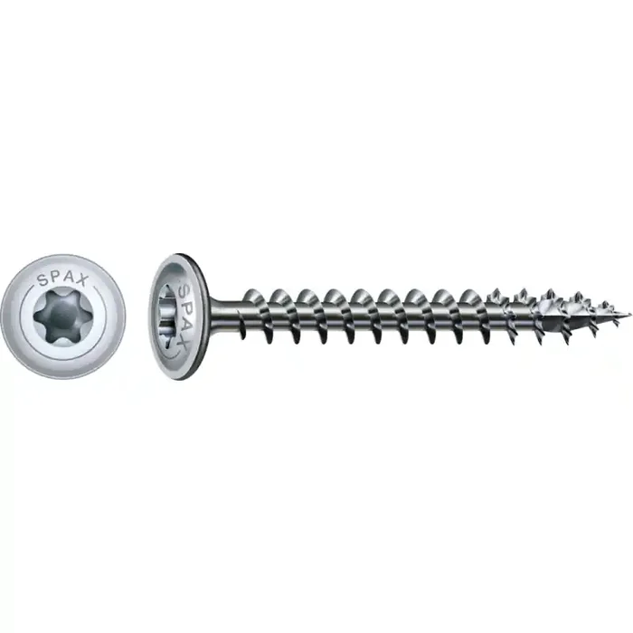 SPAX HI.FORCE Holzbauschraube WIROX Vollgewinde Tellerkopf T-STAR plus 4CUT-Spitze 6 x 60mm – 200 Stück