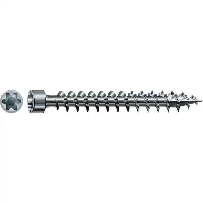 SPAX IN.FORCE Holzbauschraube WIROX Vollgewinde Zylinderkopf T-STAR plus 4CUT-Spitze 6 x 160mm – 100 Stück