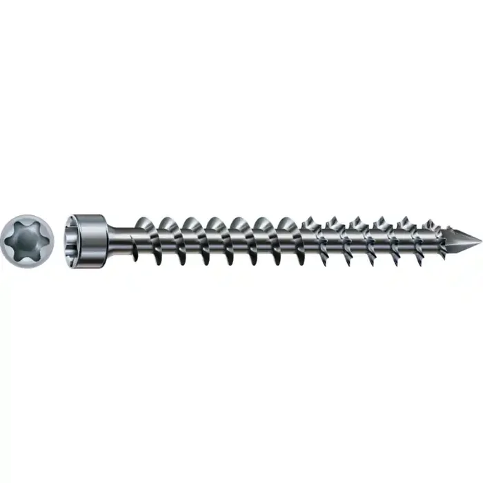 SPAX IN.FORCE Holzbauschraube WIROX Vollgewinde Zylinderkopf T-STAR plus 4CUT-Spitze 8 x 120mm – 50 Stück