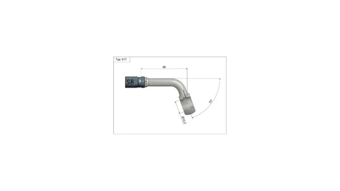 SPEEDBRAKES Ringanschluss Vario „Typ 017“ 70° Zur Aluminium, ant