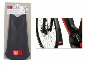 spritzlappen „latz“ e-bike fahrer schwarz 22 x 12 (lxb)