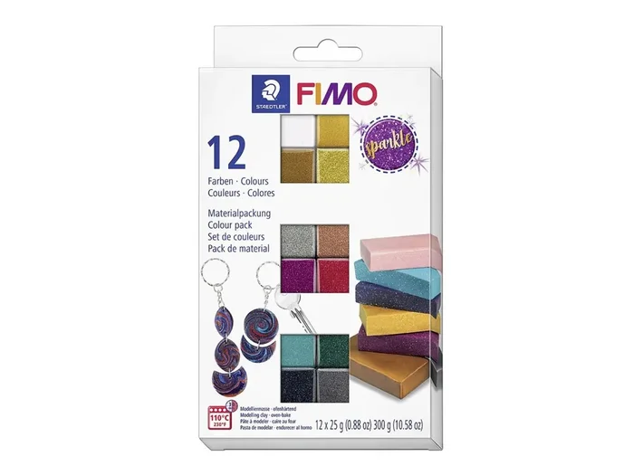 STAEDTLER Modelliermasse Fimo efffect sparkle MP Set
