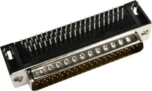 Steckverbinder, D SUB HD MA RA 62P PL3_4-40 NUT AND