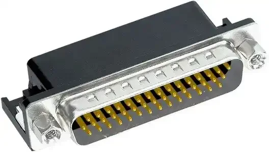 Steckverbinder, DSUB HD MA RA 44P S4 4-40 NUT AND B-LOCK
