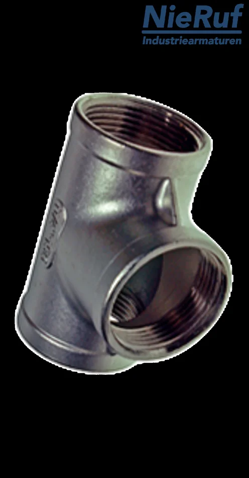 T-Stück 2″ Zoll NPT Edelstahl 316 90° Winkel IG