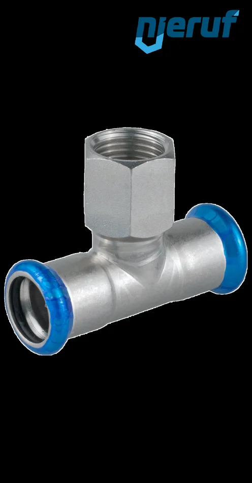 T-Stück DN15 – 18,0 mm Pressfitting I x I, Innengewinde 1/2″ Zoll Edelstahl