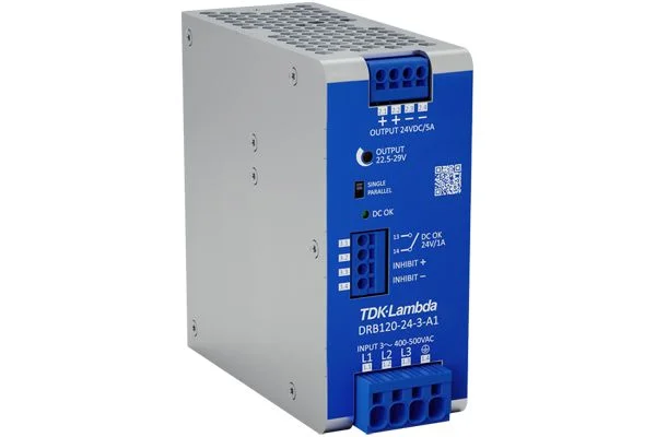 TDK-Lambda DRB120/240-3 DIN-Schienen Netzteil 120W, 350 → 575V ac, 12V dc / 10A