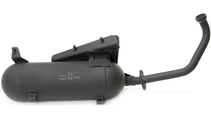 TECNIGAS Schalldämpfer „Maxi 4“ Stahl. Auspuffreih schwarz