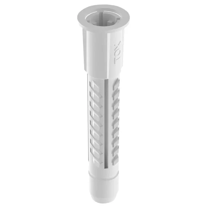 TOX Allzweckdübel Deco mit Kragen für Voll- Loch- und Plattenbaustoffe 8×49 mm – 100 Stück