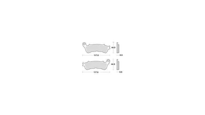 TRW Bremsbelag „MCB 776“ Satz Typ PC, Organi