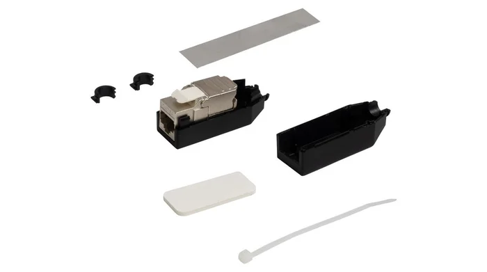 TUK Limited SGIL Cat.6a Ethernet-Steckverbinder Buchse, 1-Port 8-polig, Kabelmontage