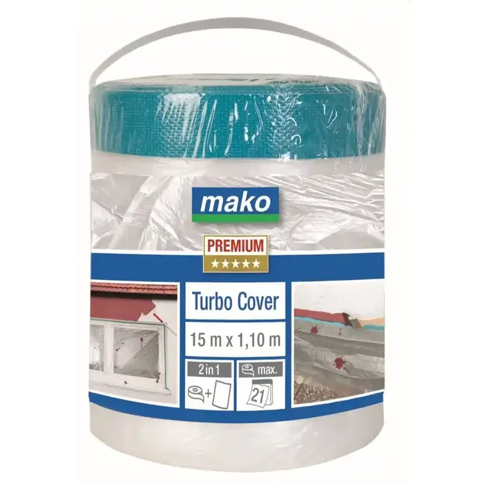 Turbo-Cover Abdeckfolie PREMIUM für Innen und Außen mit Klebeband