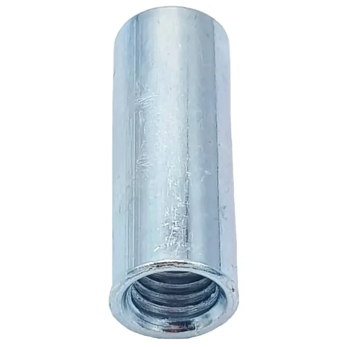 Verbindungsmuffen rund mit durchgehendem Innengewinde Stahl galv. verz. M 12 x 30 x 15 – 50 Stück