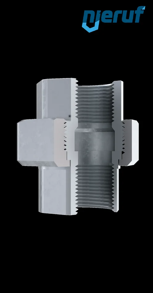 Verschraubung Nr. 330, Temperguss verzinkt 1/2″ Zoll