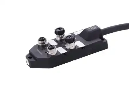 Verteilerboxen, har-SAB M12/4/4p PAC 5m PUR