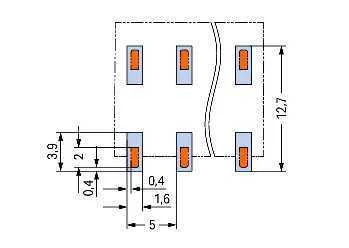 WAGO SMD-LeiterplattenklemmeDrücker15 2086-3206/700-000/997-607