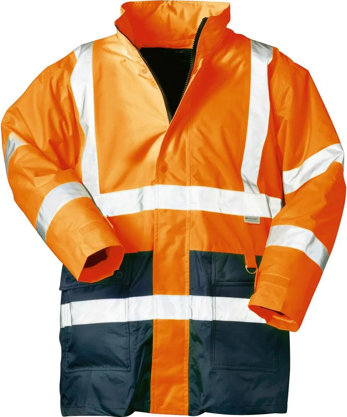 Warnparka, Gr. XXL orange/blau