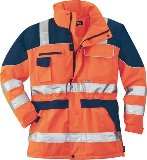 Warnparka, Gr. XXL, orange/blau