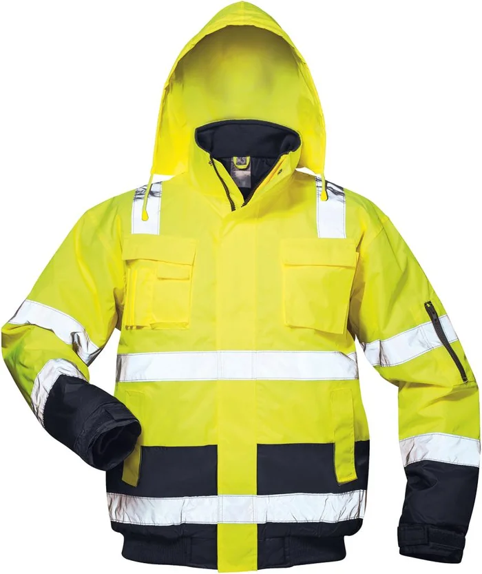 Warnpilotenjacke Axel,Gr.M,gelb/blau
