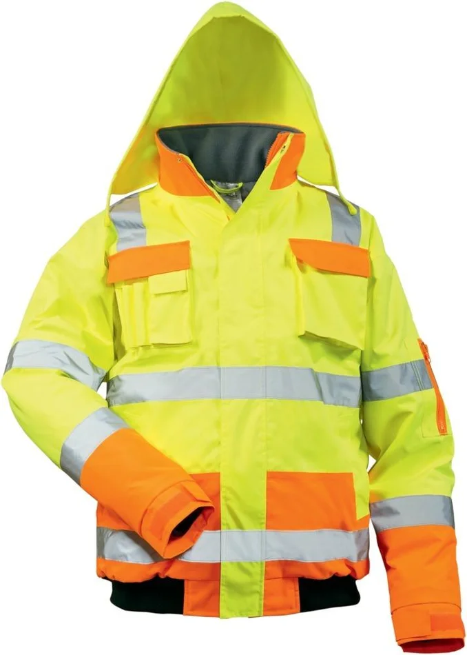 Warnpilotenjacke Mats, Gr. S, gelb/orange