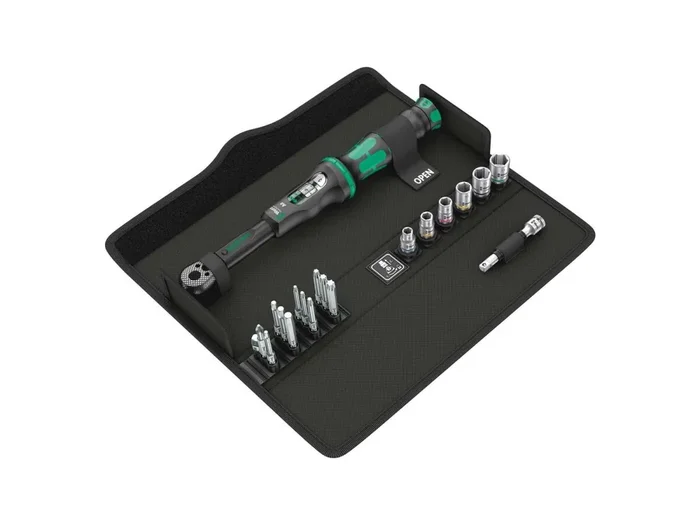 WERA Drehmomentschlüsselset „Click-Torque A 6“ 1/4 in textiler Bo