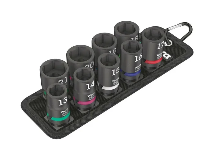 WERA Steckschlüsselsatz „Belt C Impaktor 1″ 1/2“, Gewicht 974 g