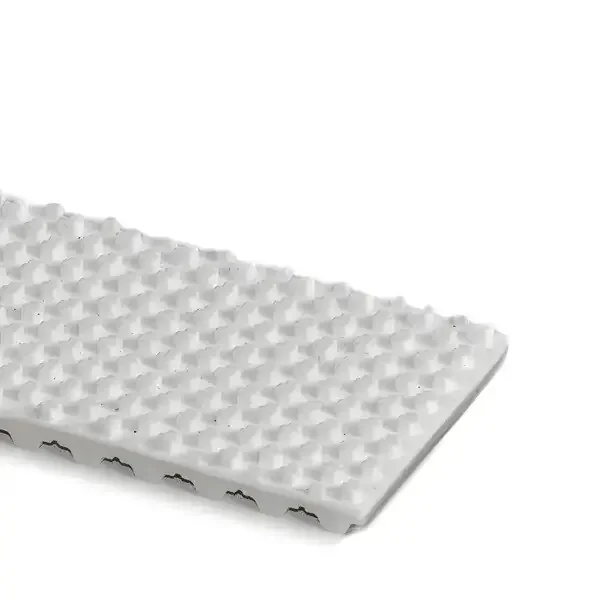Zahnriemen 150-8M (HTD)-V-Stahl mit PVC Noppen weiß FDA