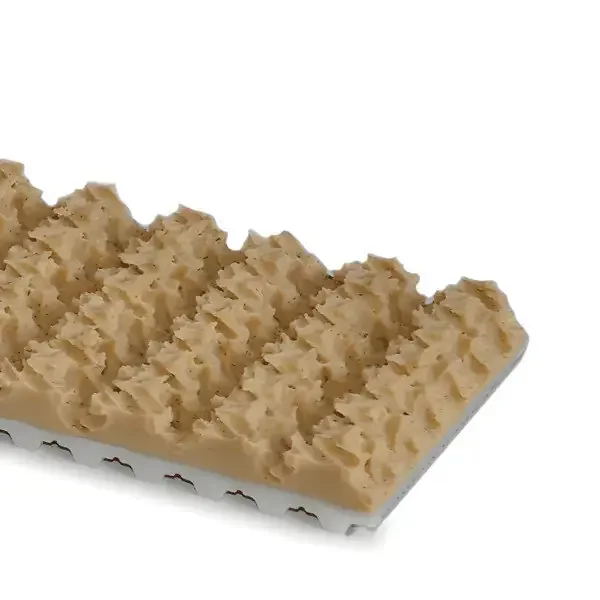 Zahnriemen 32-AT10-offen-PAZ-Stahl mit Supergrip Gummi beige