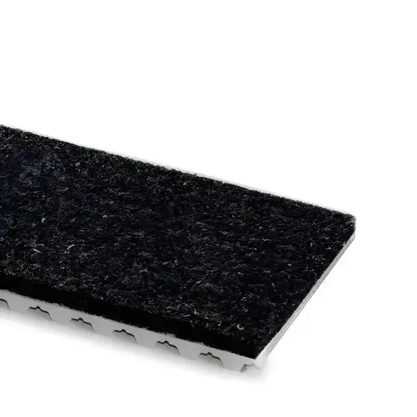 Zahnriemen 50-AT10-offen-Stahl mit PES-Flies 2 mm grau AS