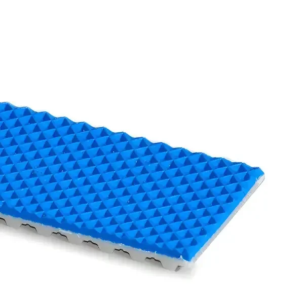 Zahnriemen 75-AT10-offen-Kevlar mit PVC Waffel blau FDA