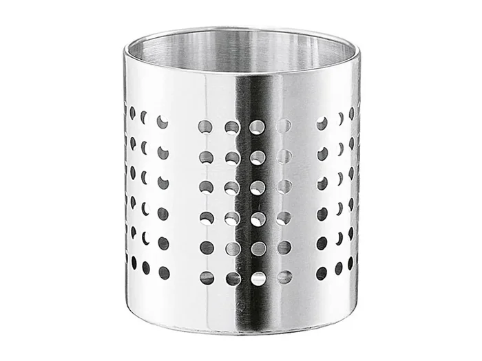 ZELLER PRESENT Besteckkorb Edelstahl 13cm Ø12cm silber