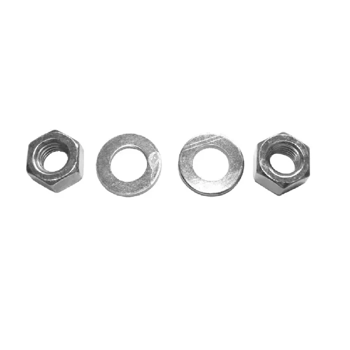 Zubehör-Set mit 2 Muttern + 2 Unterlegscheiben für Durchschraubhaken K 10 verzinkt